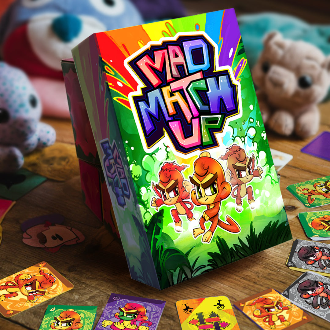 Mad Match-Up: A Jungle-Themed Card Game for 2-4 Players | Monkey Madness Fun!